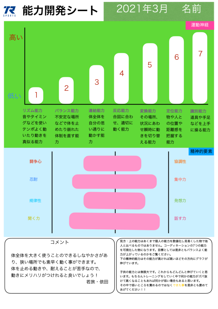 能力開発シート